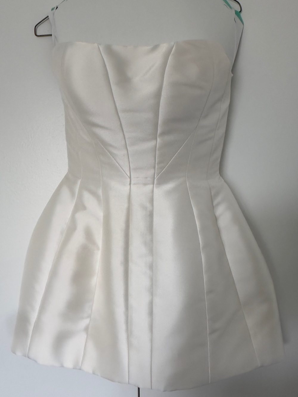 Pronovias Ivory Satin Cocktail Dress